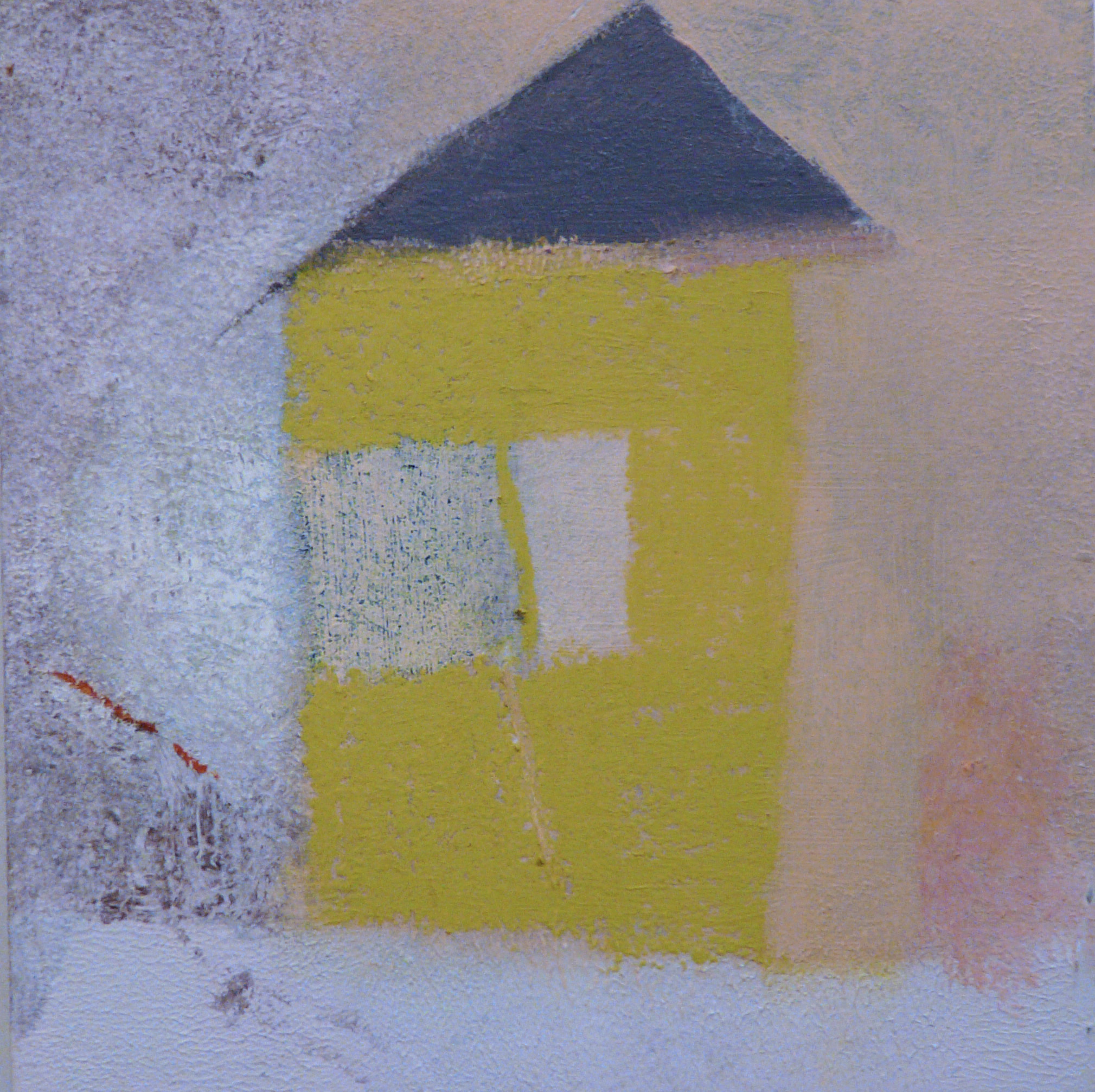 Green Shed in snow 6 x 6 oil.cold wax.oil pastel.graphite on panel 2018_edited-1